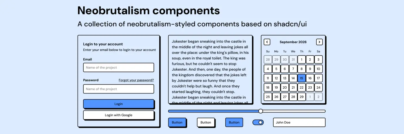 show hn neobrutalismdev just added base ui support and added new color theme