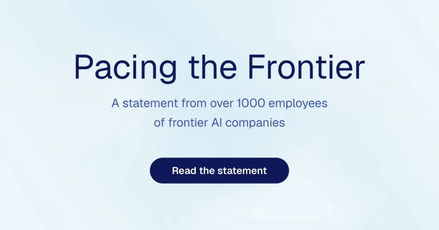 a statement from 1386 employees of frontier ai companies