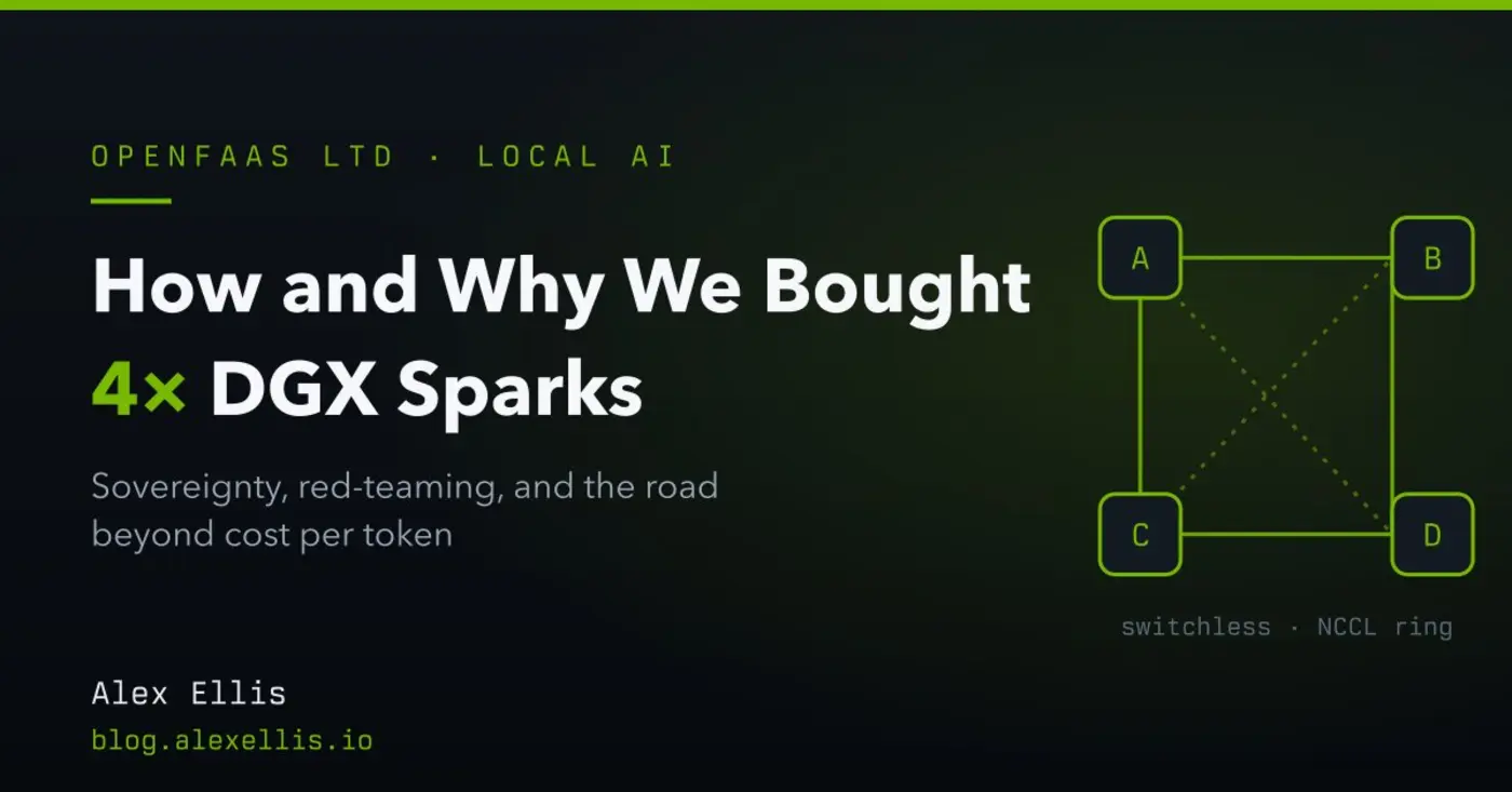 how and why we bought 4x dgx sparks