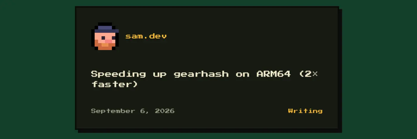speeding up gearhash on arm64