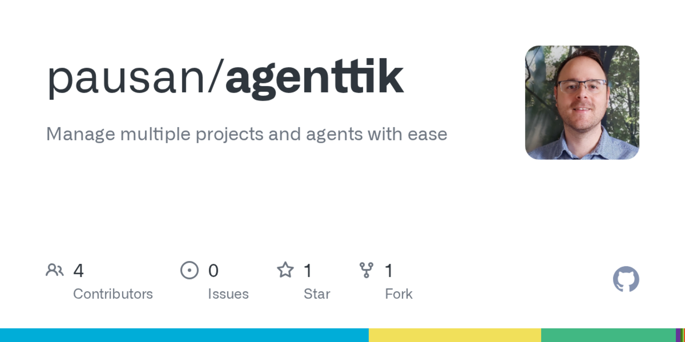 show hn agenttik work on multiple projects in parallel with ai agents
