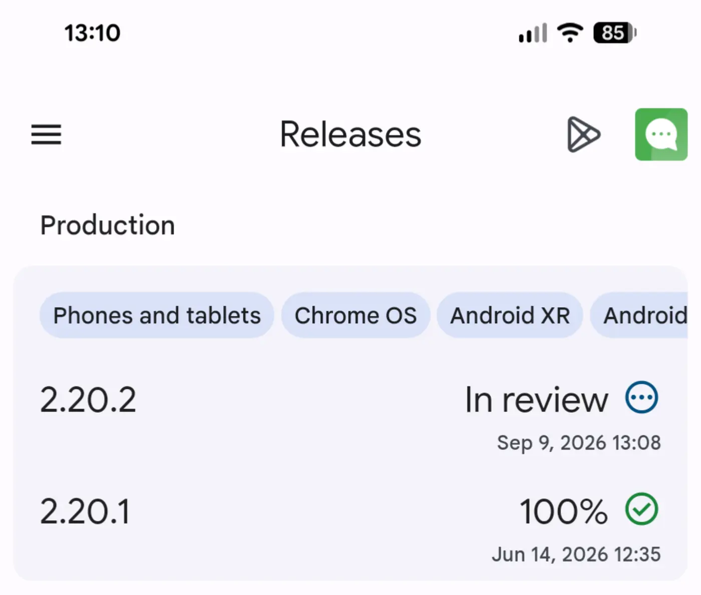 the google play app review process now regularly takes longer than a week