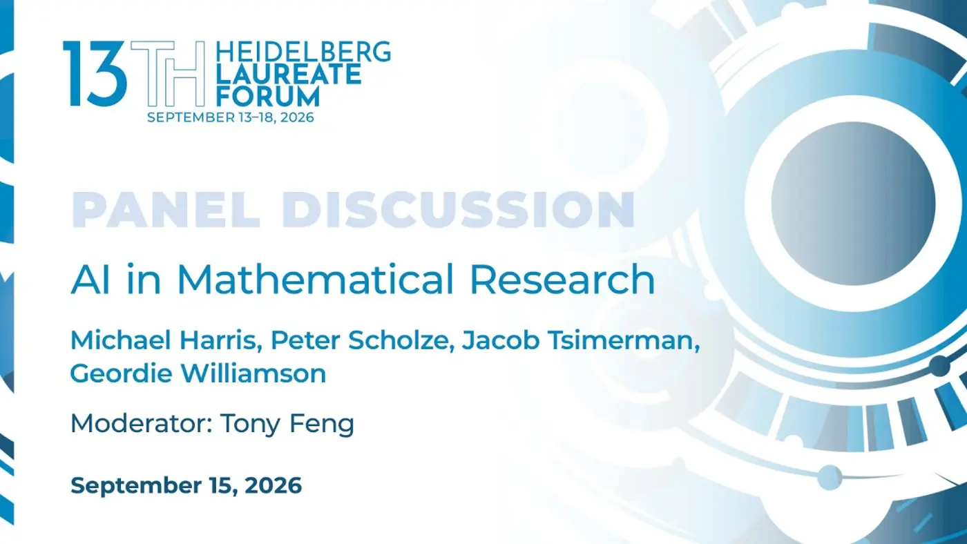 panel discussion ai in mathematical research heidelberg laureate forum video