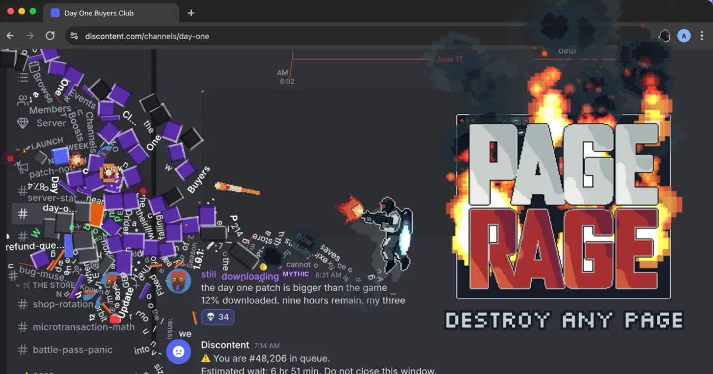 show hn a game where the level is whatever web page youx27re on