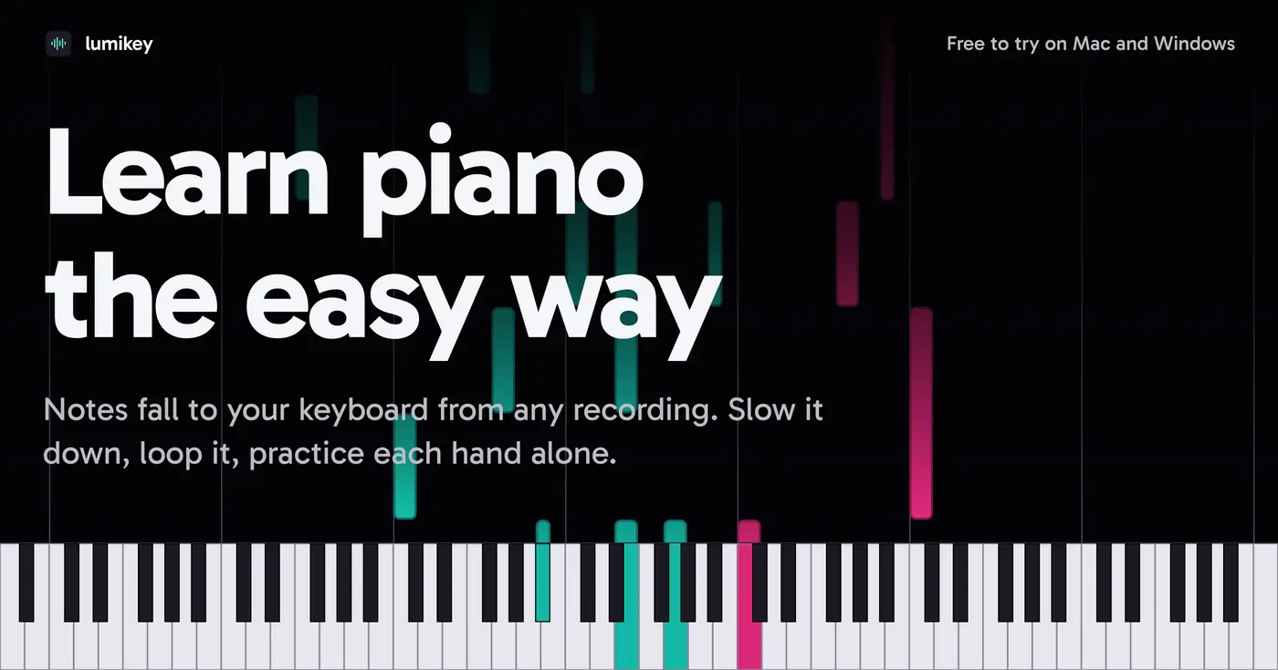 show hn lumikey learn to play any youtube video on the piano