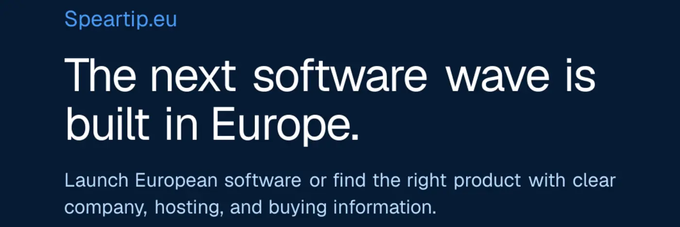 show hn speartipeu a software launch directory for eufounders