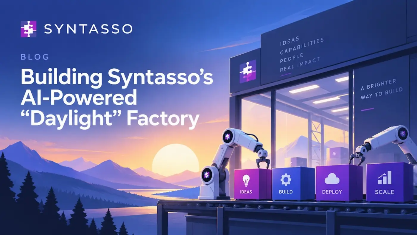 building syntassox27s aipowered quotdaylightquot factory