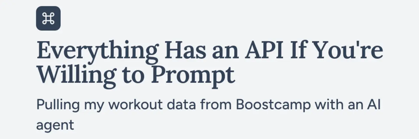 everything has an api if youx27re willing to prompt