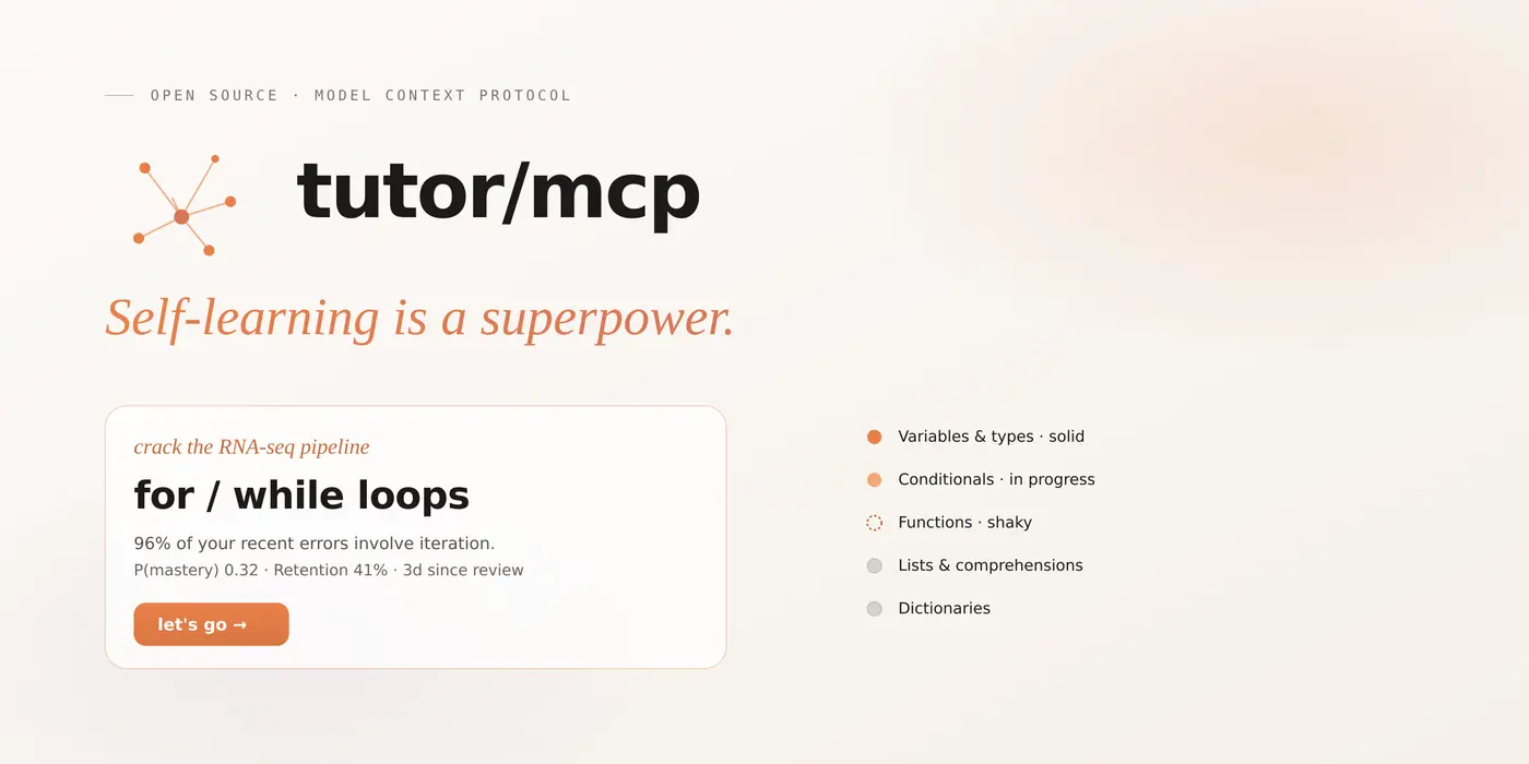 tutormcp an adaptive learning engine for any subject
