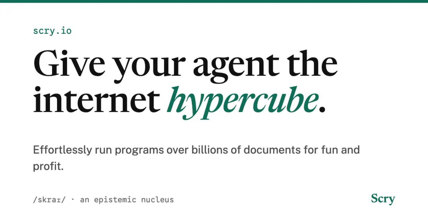show hn scry programmable internet search w congestion pricing