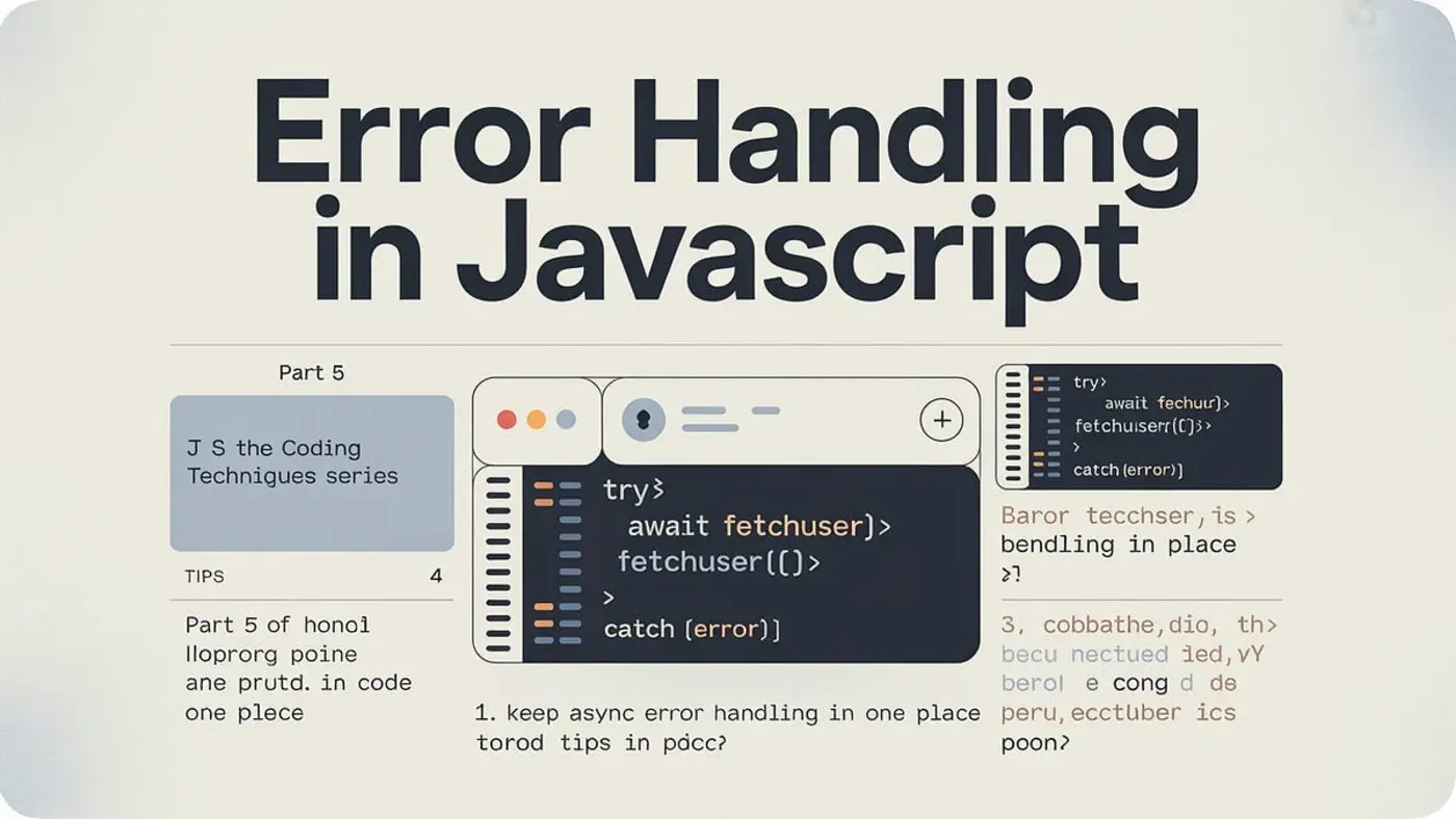 javascript error handling patterns that matter