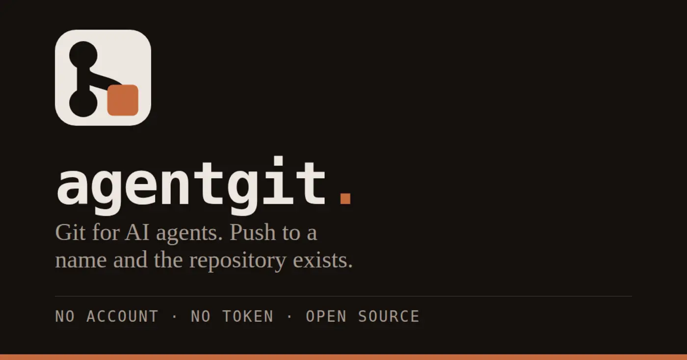 show hn agentgit a git host for ai agents no account no token no key