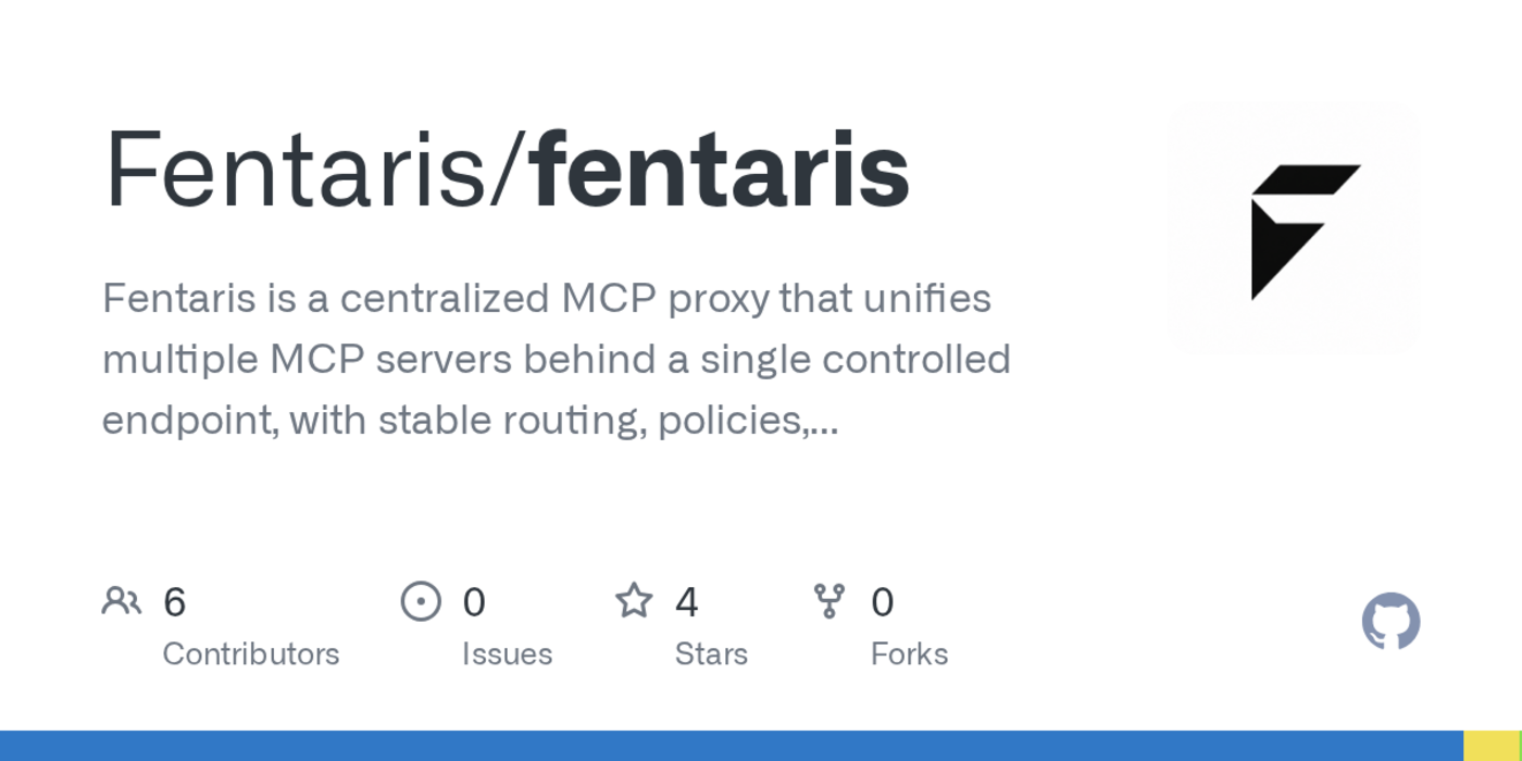 show hn fentaris an opensource proxy for managing multiple mcp servers