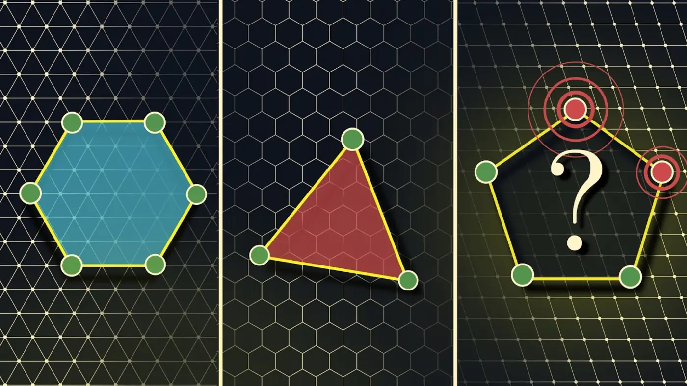 which regular shapes can you draw on any grid video