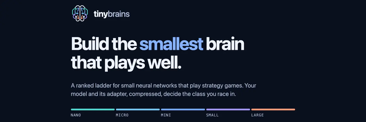 show hn a competition for small neural networks that play strategy games