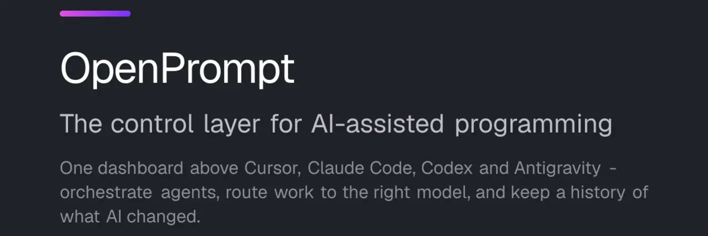 openprompt one workspace for developers using multiple ai coding tools