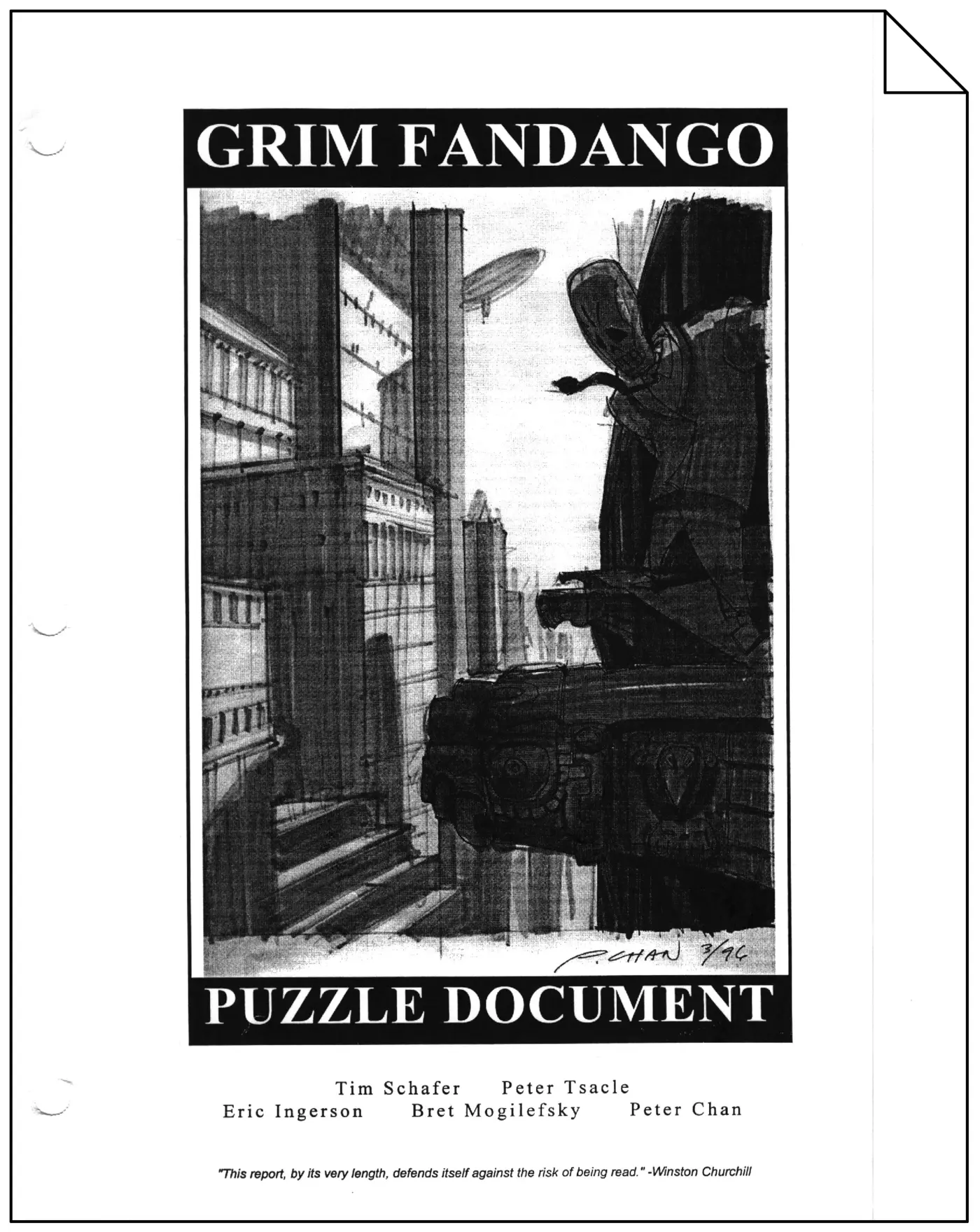 grim fandango puzzle document 1996 pdf