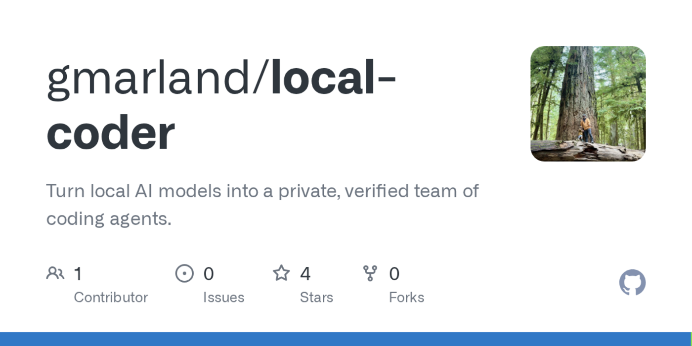 show hn localcoder build a team of coding agents with local models