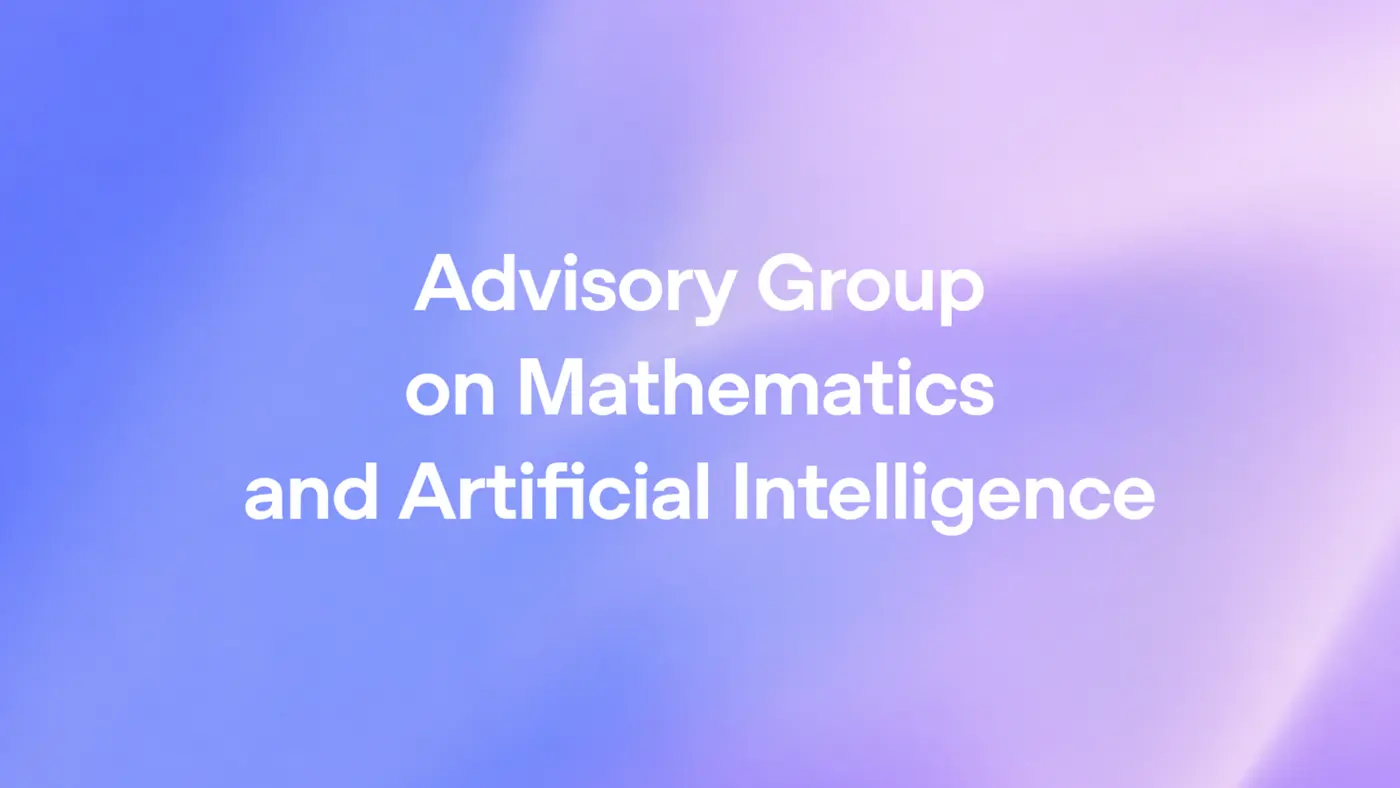 advisory group on mathematics and artificial intelligence
