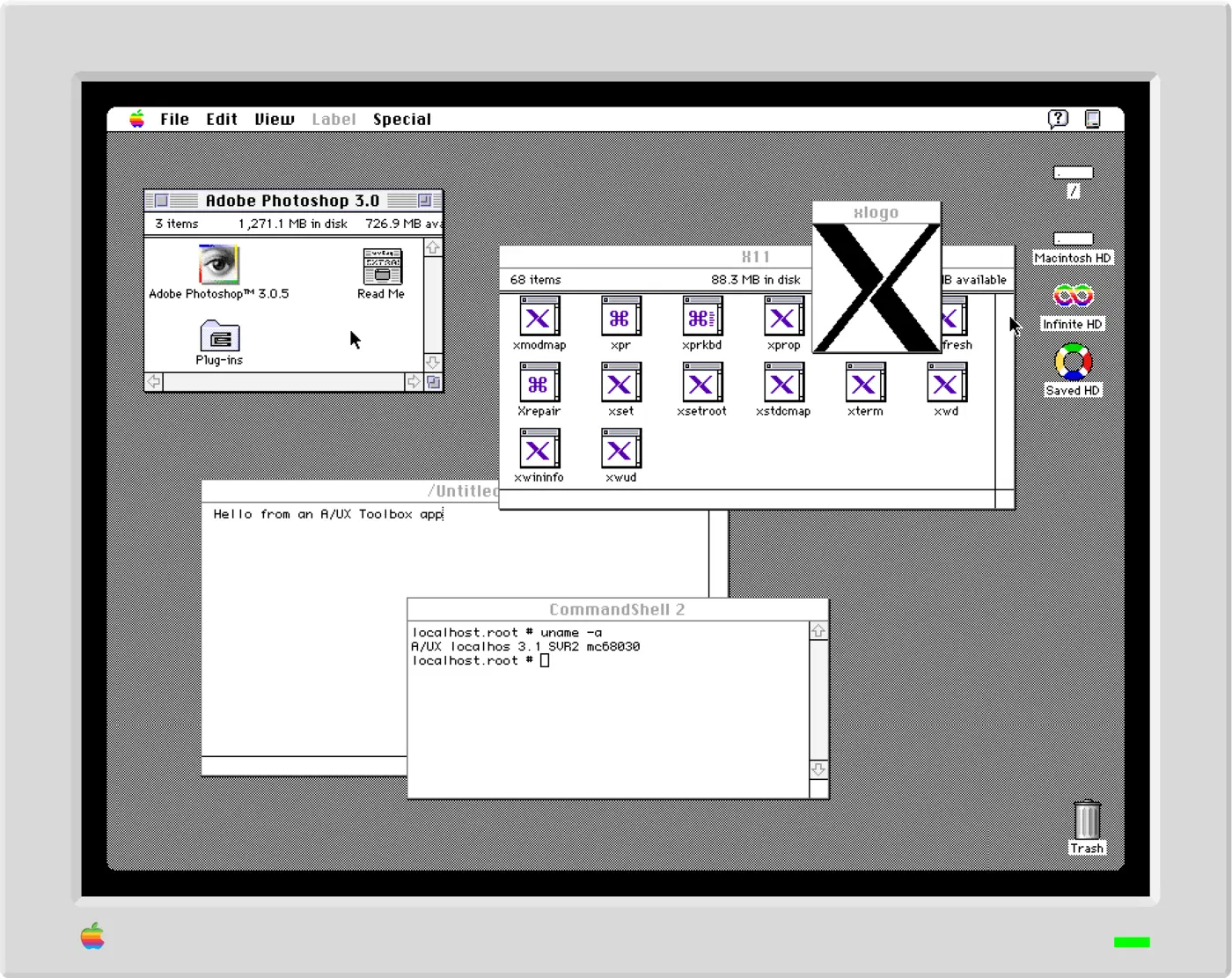 infinite mac snow and aux