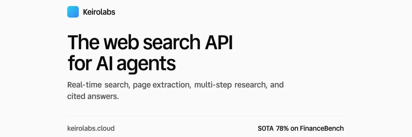 keirolabs web research infrastructure for ai agents