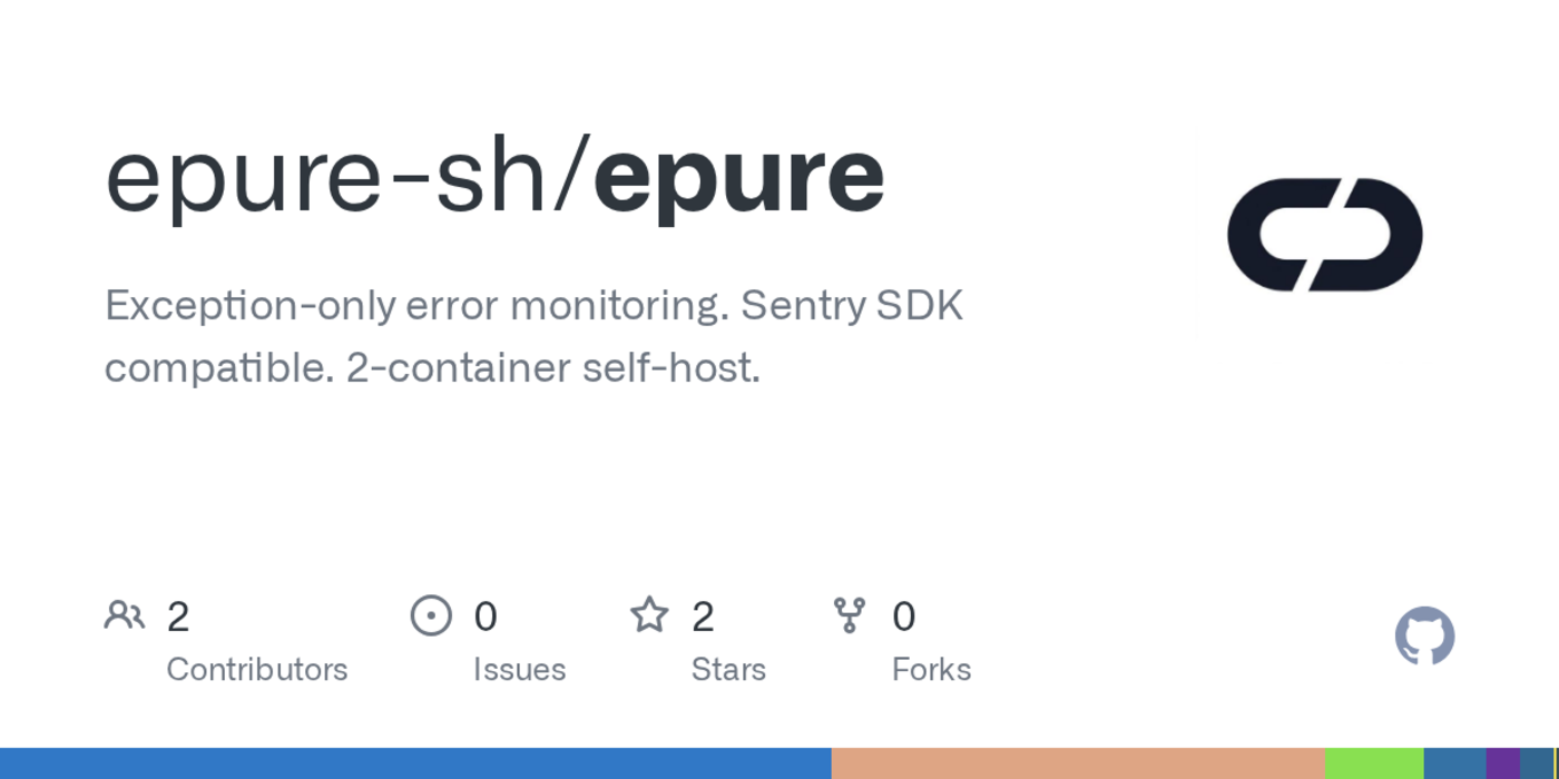 show hn epure selfhosted exception tracker in 2 containers rust postgres