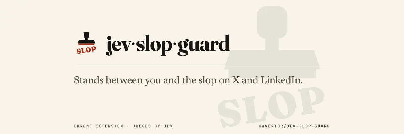 a chrome extension that blurs ai slop on x and linkedin