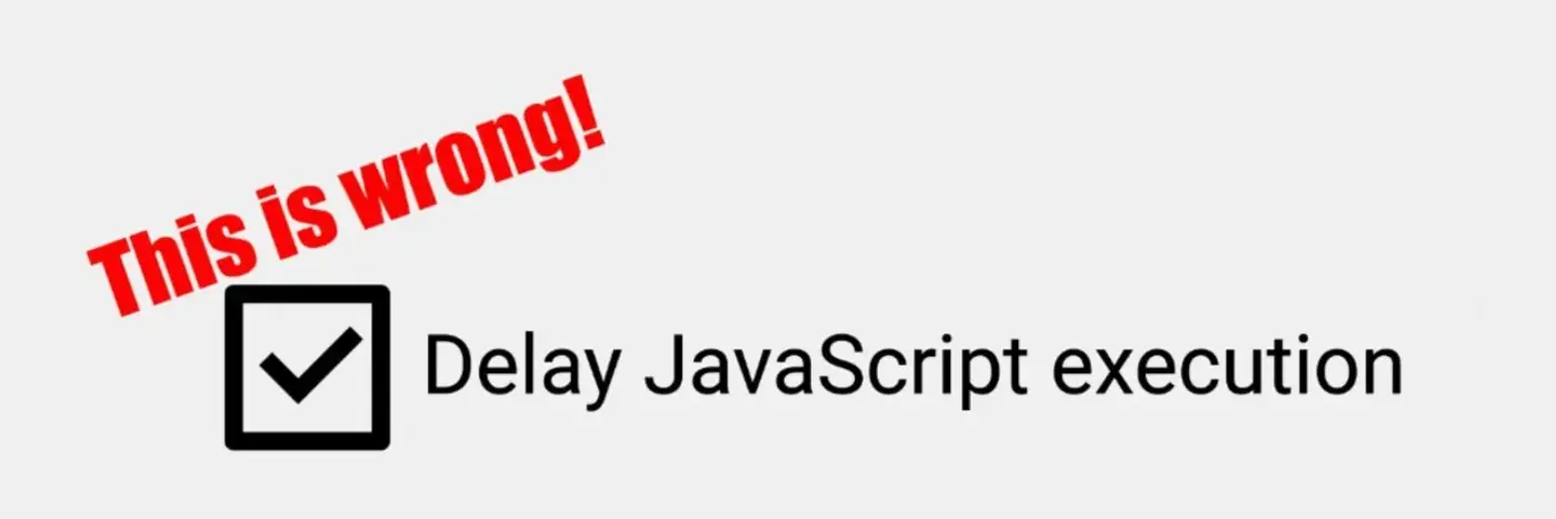 delaying all javascript doesnx27t make your site faster