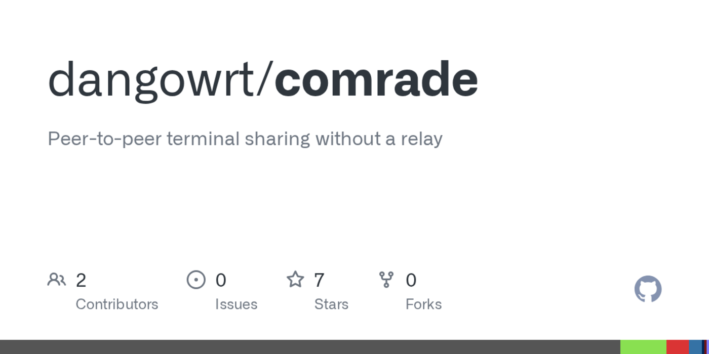 comrade a p2p alternative to tmate