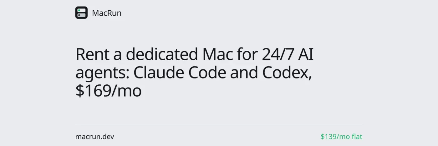 show hn a dedicated mac that keeps claude code or codex running 247