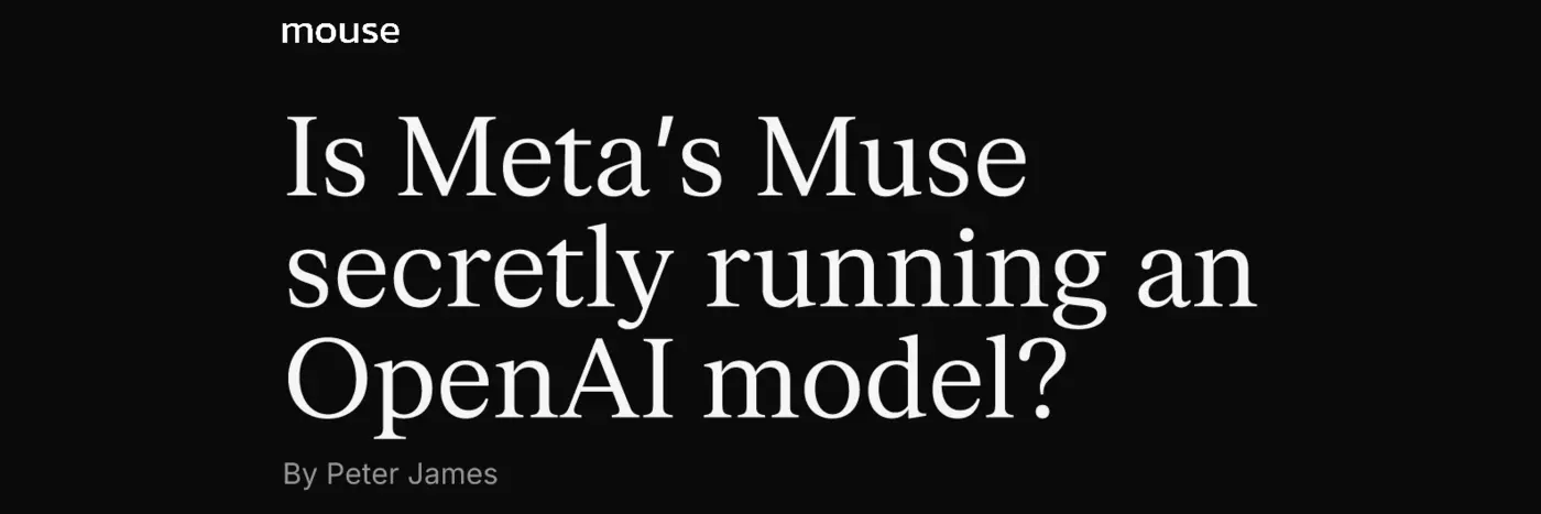 metax27s muse appears to use an openai model labeled musespecial