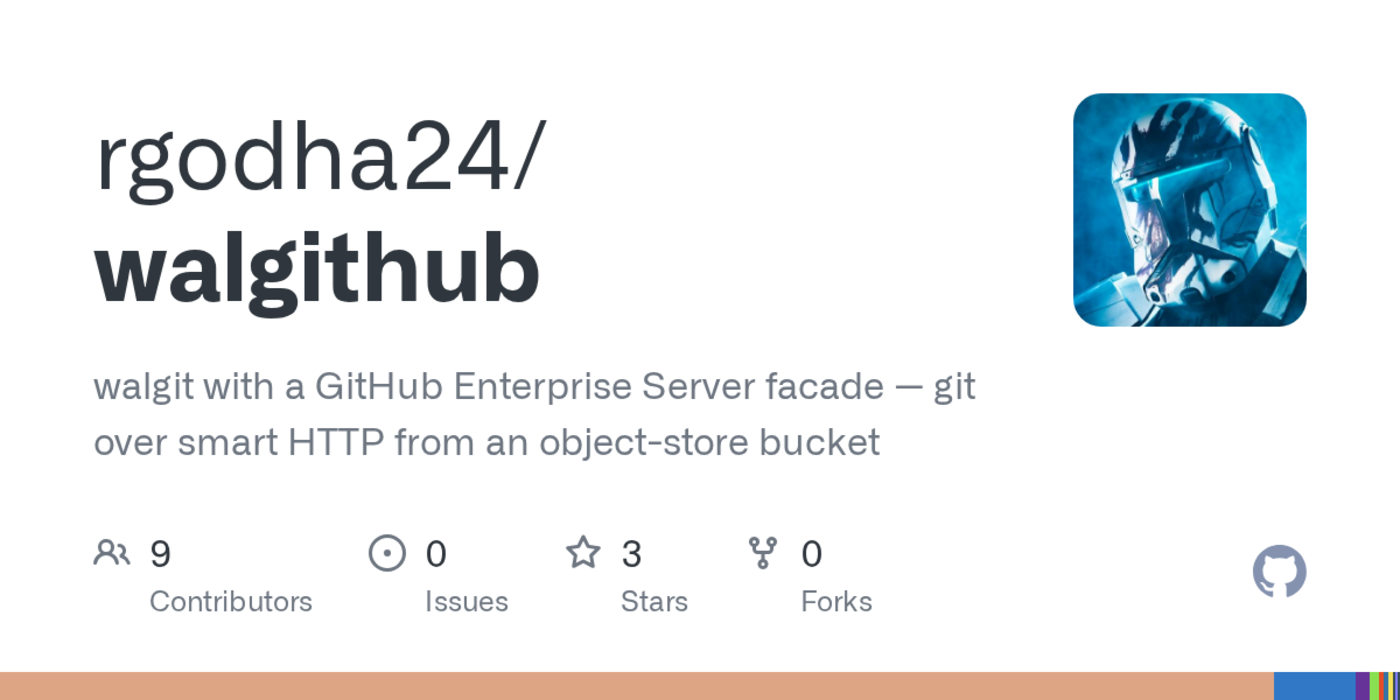 walgit a git server that is one binary in front of an object store