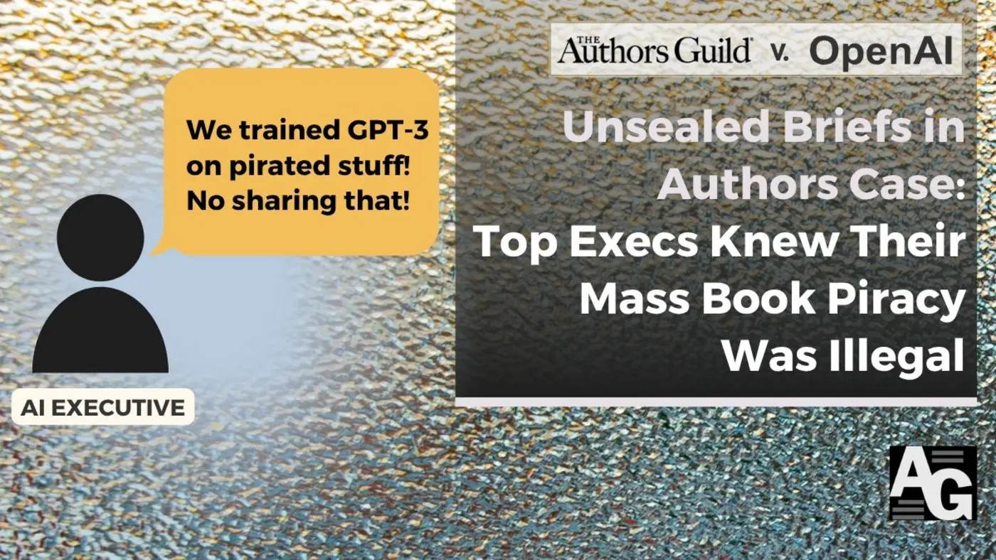 unsealed briefs in authors case v microsoftopenai