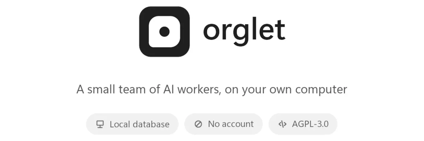 show hn orglet an open source desktop app for your own team of cute ai workers