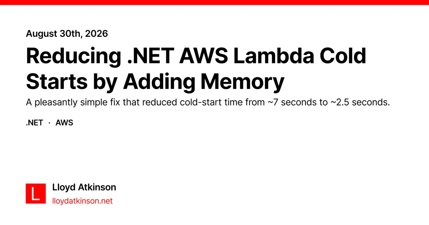 reducing net aws lambda cold starts by adding memory