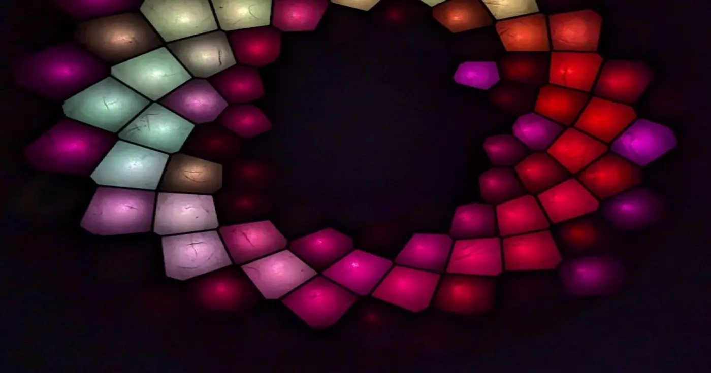phyllotaxis an audioreactive led display