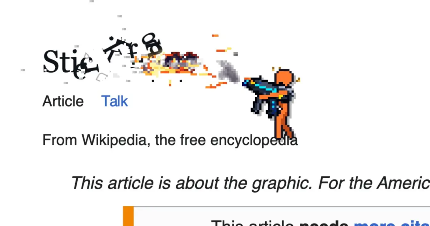 show hn destroy any website with stickman