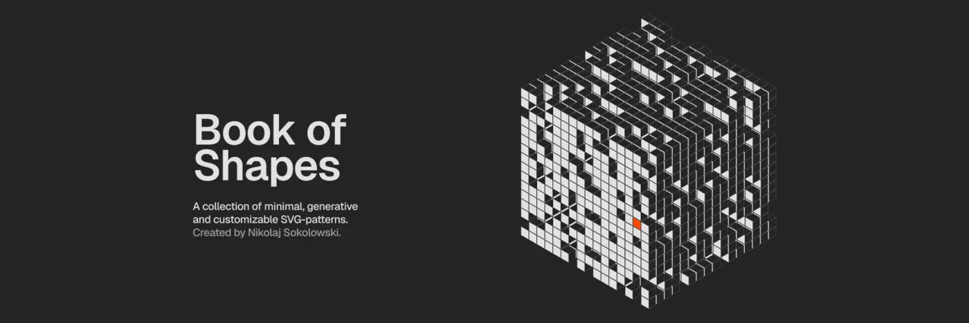 book of shapes collection of minimal generative and customizable svgpatterns