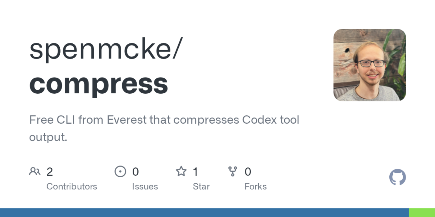 show hn free token compression cli saves codex bills by 30