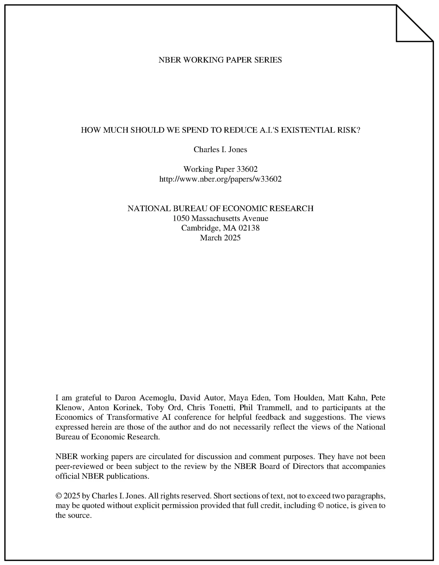 how much should we spend to reduce aix27s existential risk 2025 pdf