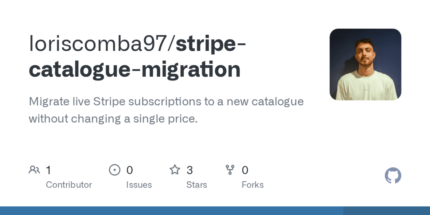 migrating live stripe subscriptions to a new catalogue without changing prices