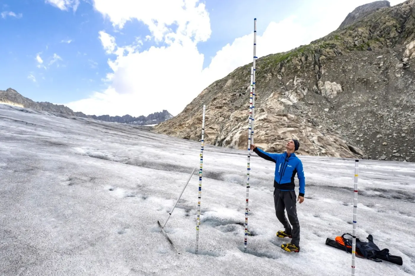 a fifth of swiss alpine ice has vanished in five years