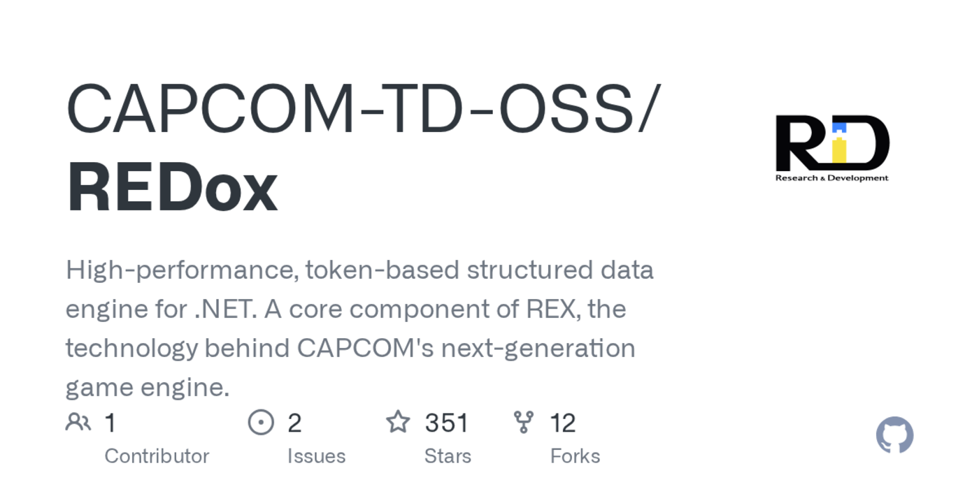 capcom redox open source serializationdeserialization for game engines