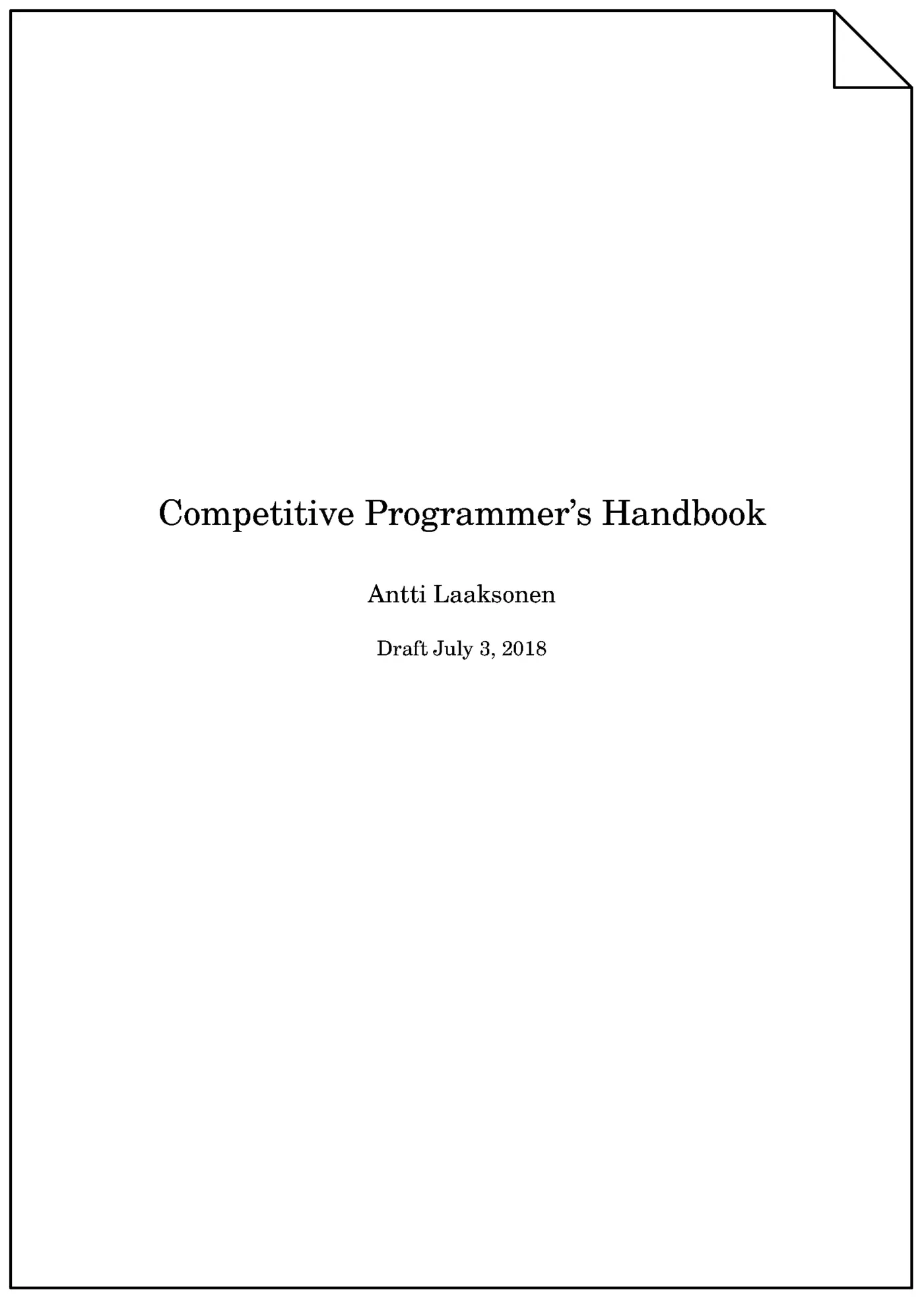 competitive programmerx27s handbook 2018 pdf