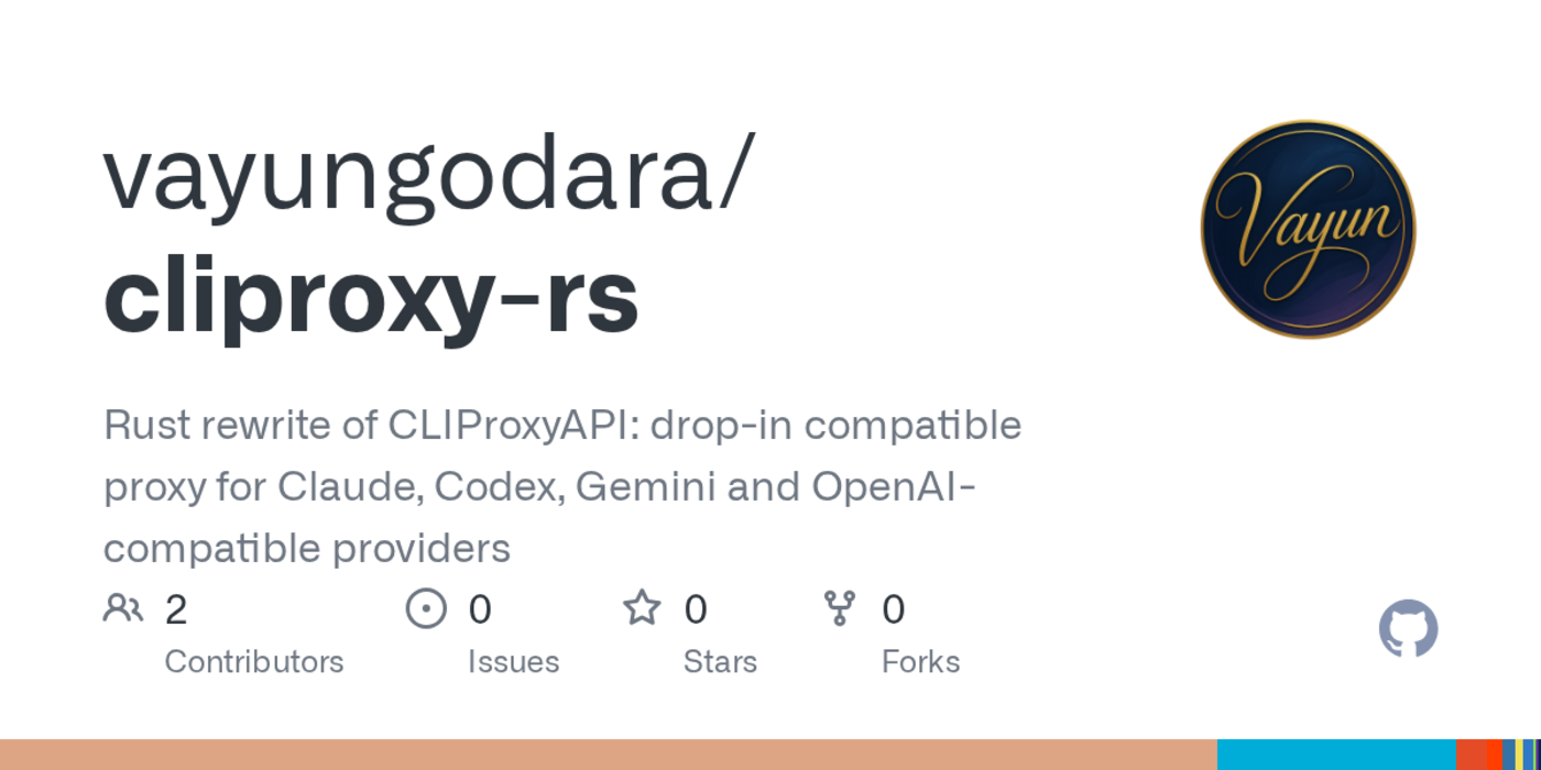 show hn cliproxyrs a rust port of the cliproxyapi llm subscription proxy