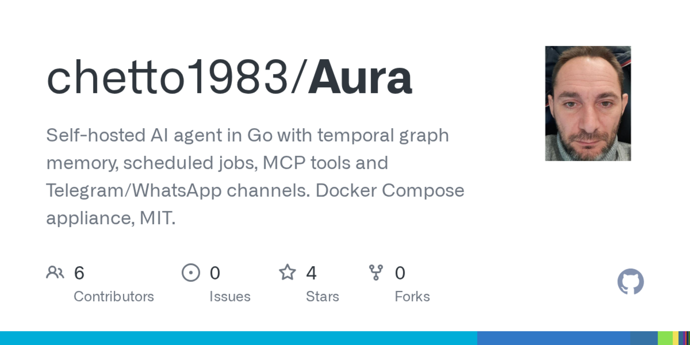 aura a selfhosted ai agent with temporal graph memory written in go