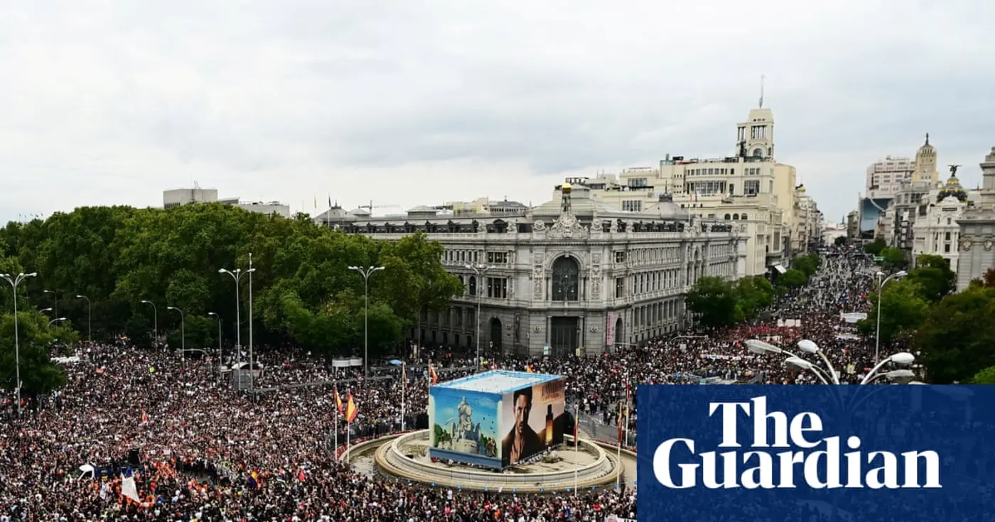 x27this canx27t go onx27 thousands protest against housing crisis in spain
