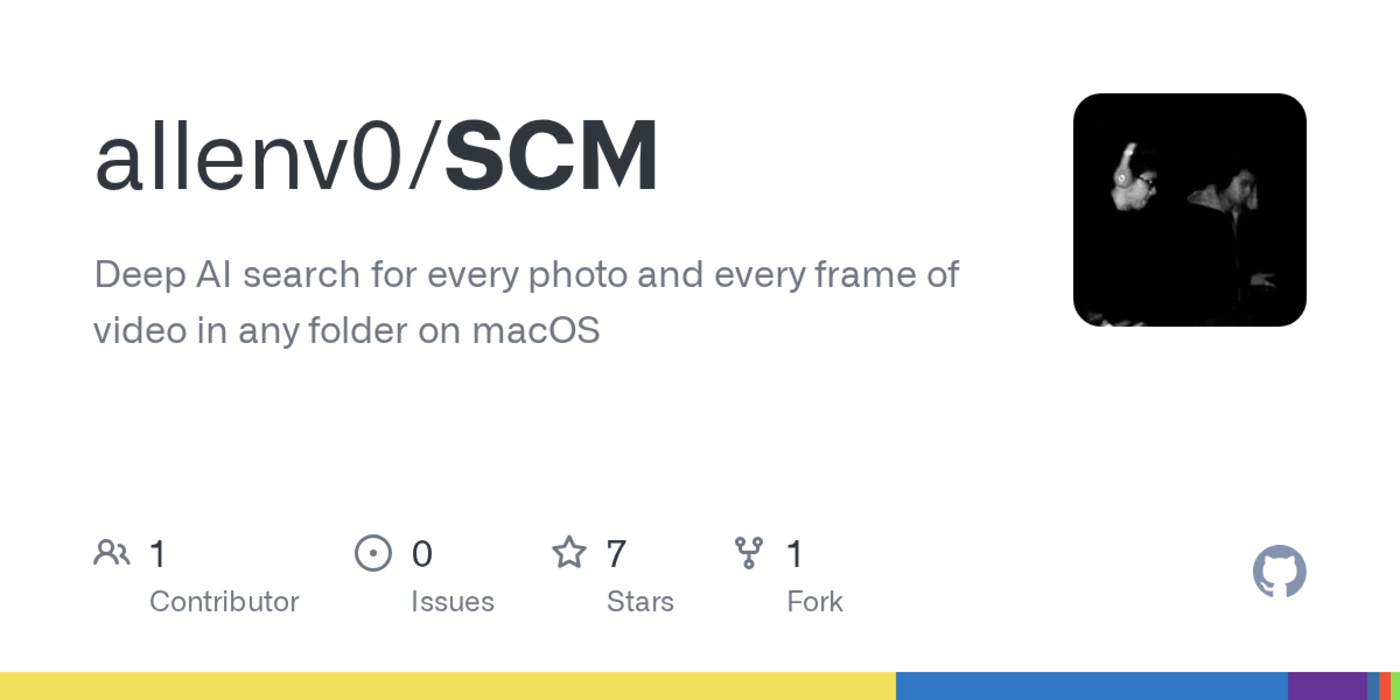 show hn ai search for every photo and every frame of video on macos
