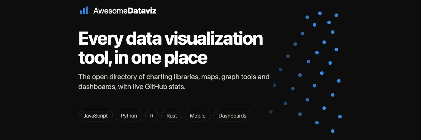 show hn dataviz ranked daily from github npm pypi and cran
