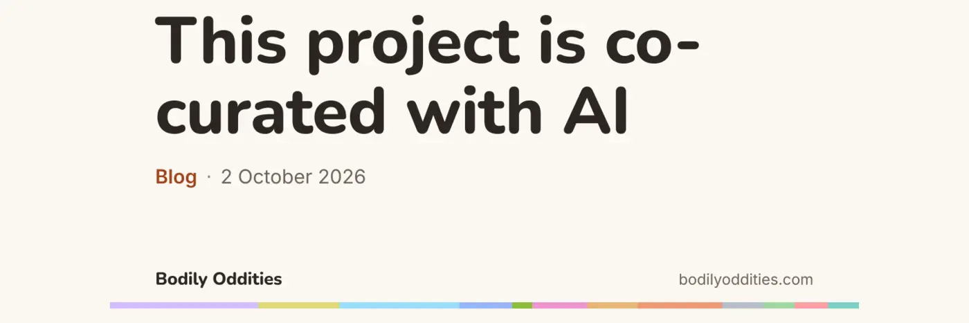 project is cocurated with ai